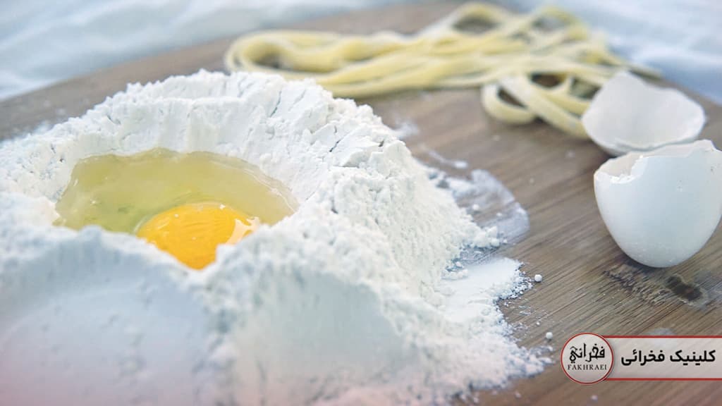 جوانسازی با آرد و تخم مرغ