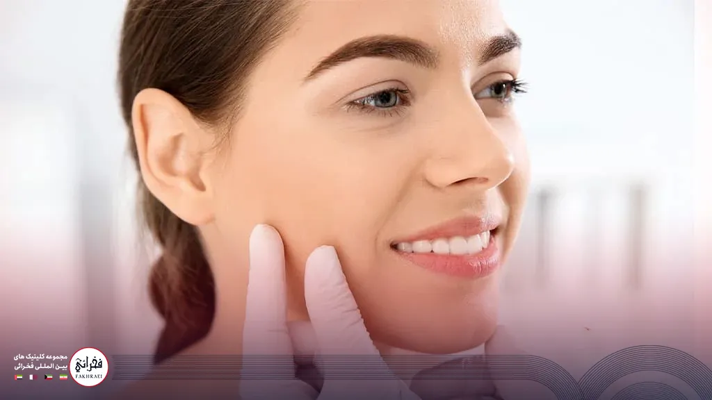 عکس بعد از فیشیال صورت دختری