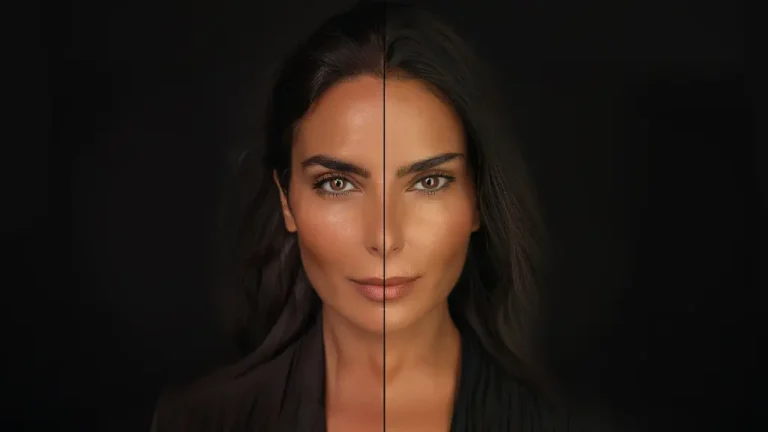 قبل و بعد تزریق بوتاک چشم گربه ای