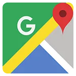لوگو گوگل مپ برای راهبری مسیر به سمت کلینیک فخرائی