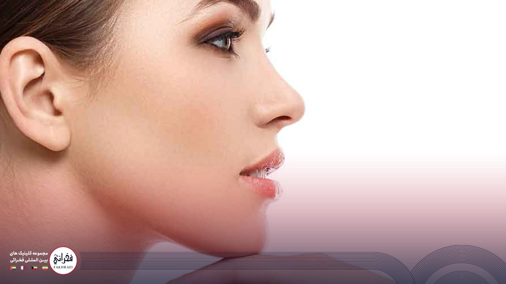 لیزر کیوسوئیچ برای لک صورت- نیمرخ شفاف صورت زنی