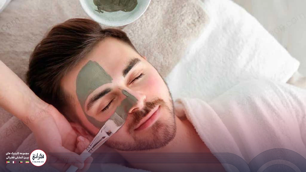 فیشیال آقایان-فیشیال روی صورت مردی 