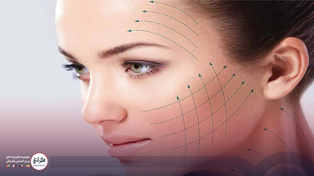 هایفوتراپی ابرو-زنی با صورت نیمرخ و چشمان قهوه ای
