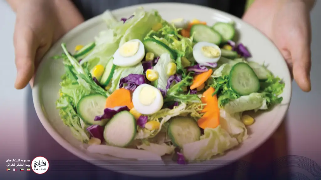 رژیم غذایی بعد از کاشت مو