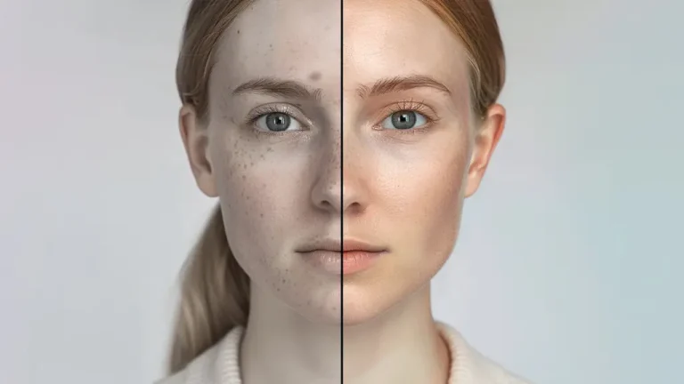 درمان قطعی لک صورت با لیزر CO2 فرکشنال | جوانسازی و رفع جای جوش