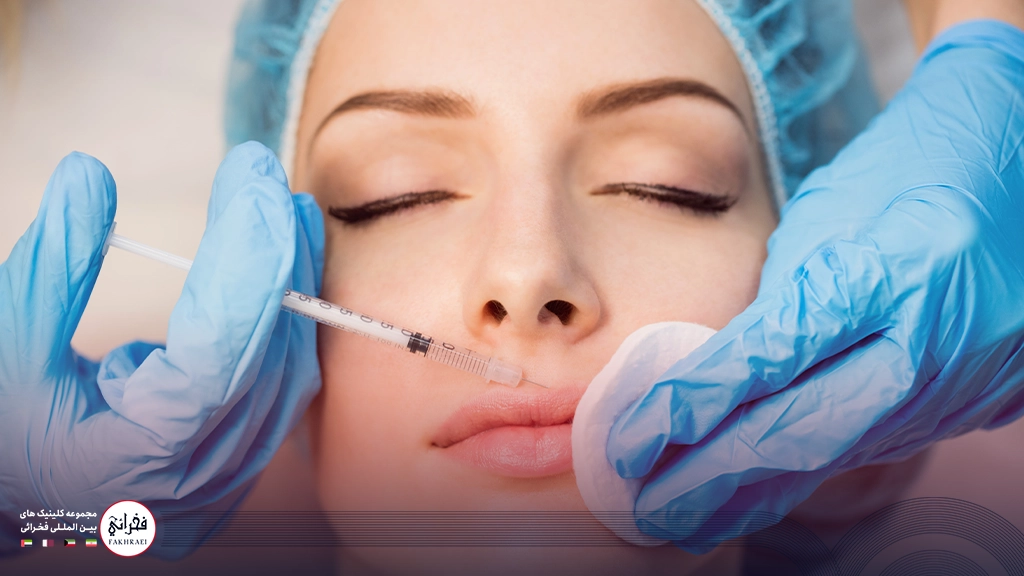 بوسیدن بعد از تزریق ژل لب-تزریق ژل به لب خانمی