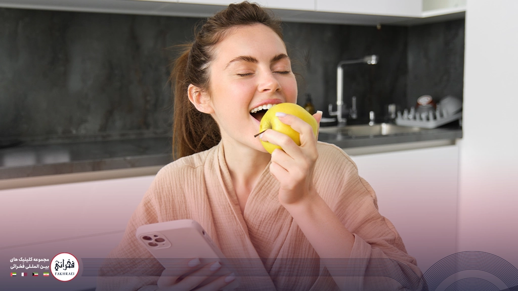 غذا خوردن بعد از تزریق ژل لب