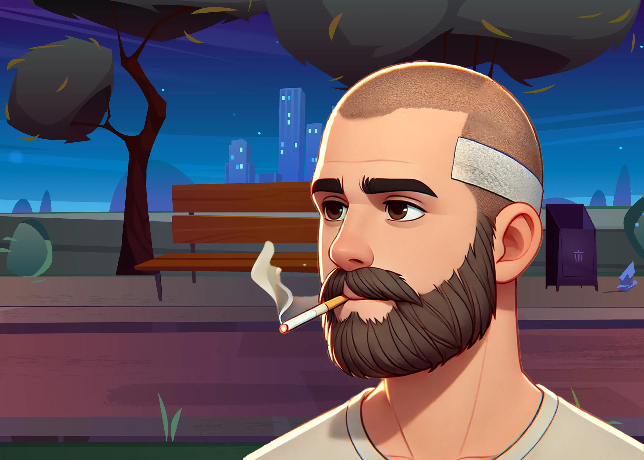 سیگار بعد از کاشت مو