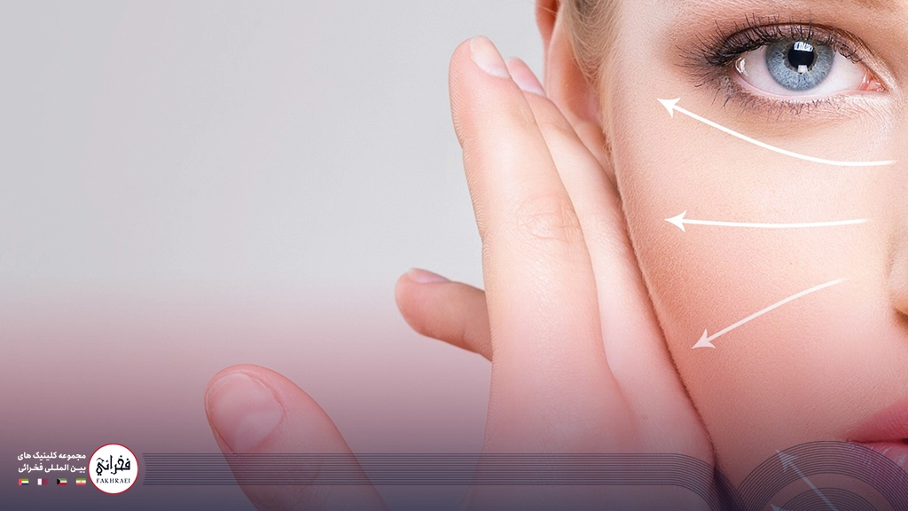 زاویه سازی صورت -خانومی با چشمان آبی