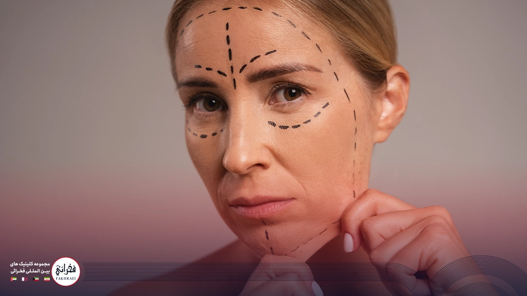 زاویه سازی صورت گرد-صورت کشیده خانمی