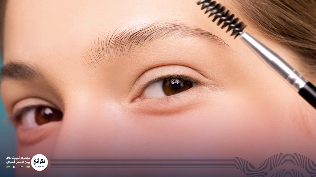 کاشت ابرو به روش FIT-خانمی با ابروی کم پشت