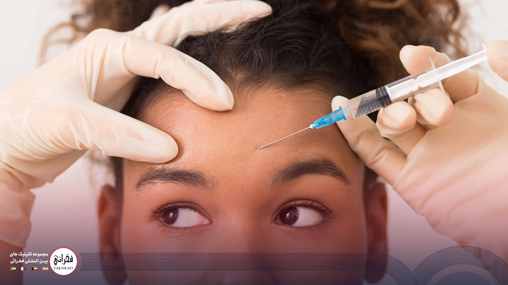 عدم تقارن ابرو بعد از بوتاکس