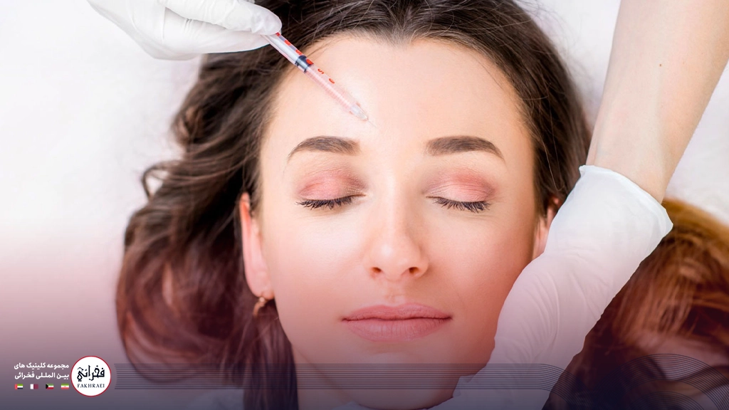 مزوتراپی ابرو -در حال انجام مزوتراپی ابرو