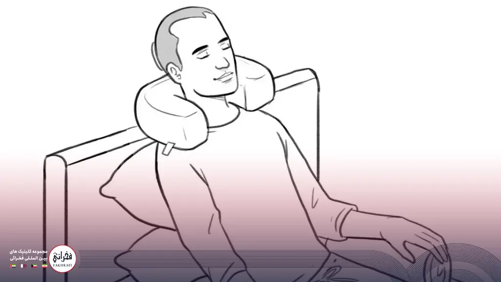 نحوه خواب بعد از کاشت مو