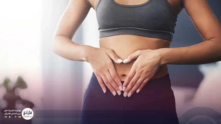 لاغری شکم با سشوار