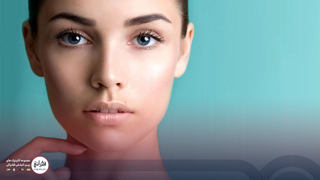 پوست خانمی پس از درمان خشکی پوست