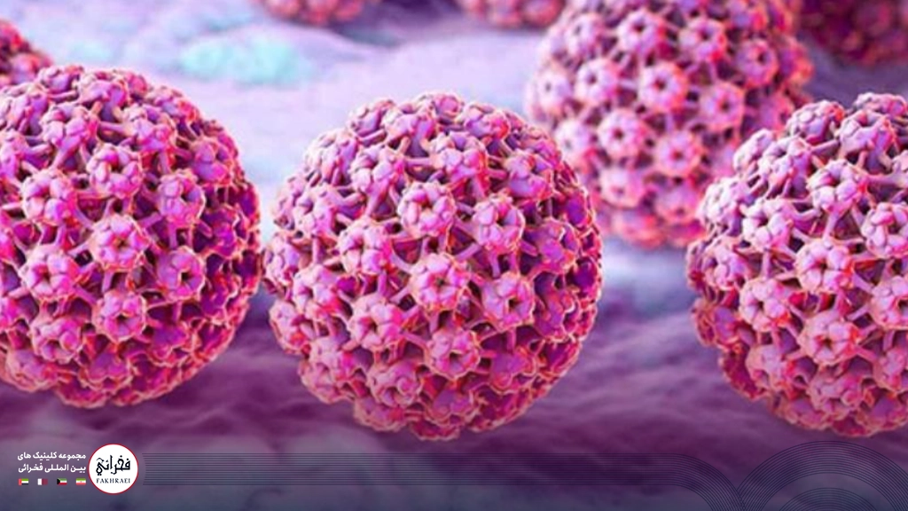 نمای میکروسکوپی ویروس HPV