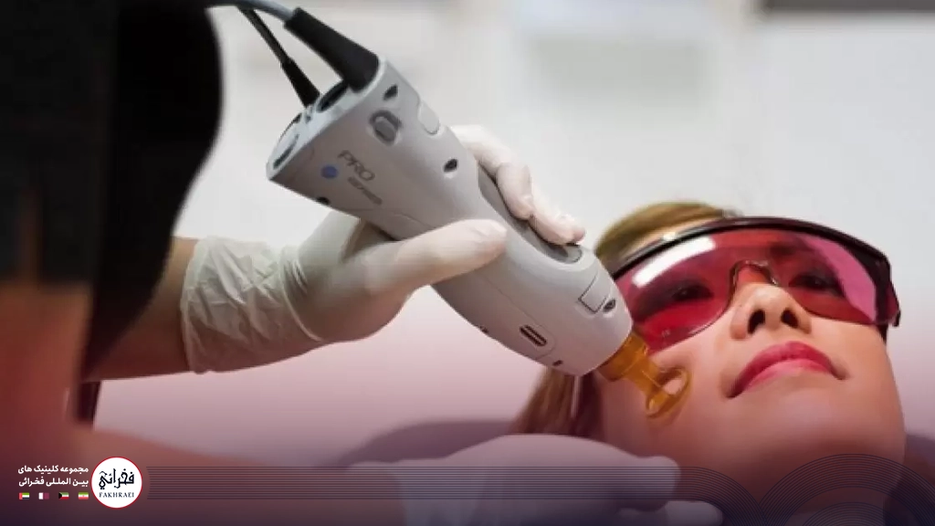 لیزر موهای زائد صورت بدون احساس درد