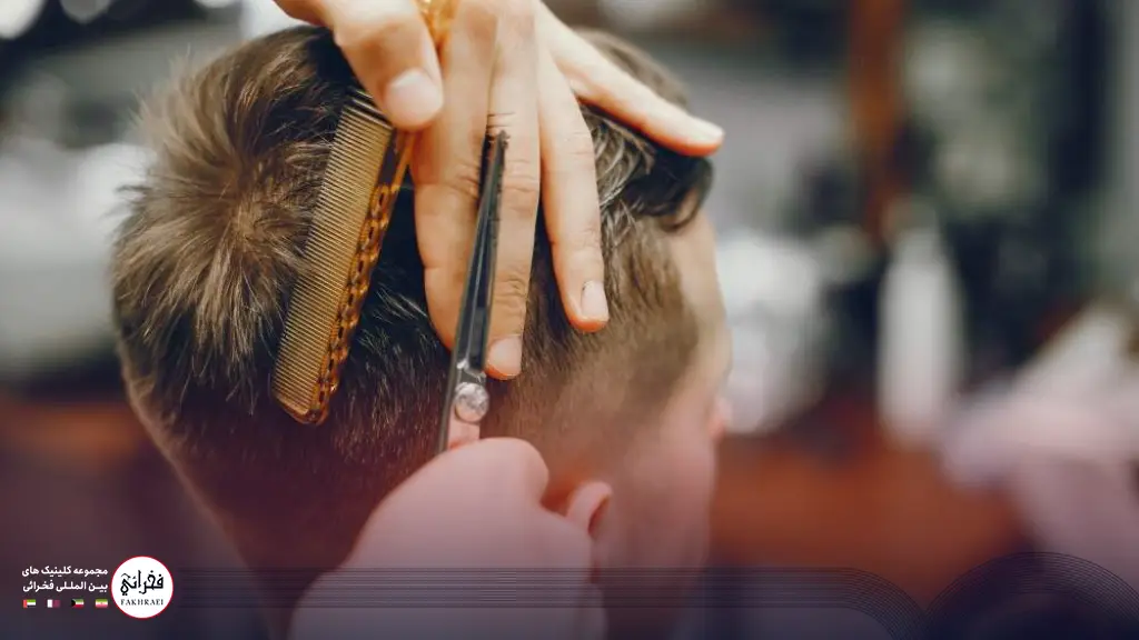 کوتاه کردن مو بعد از کاشت مو