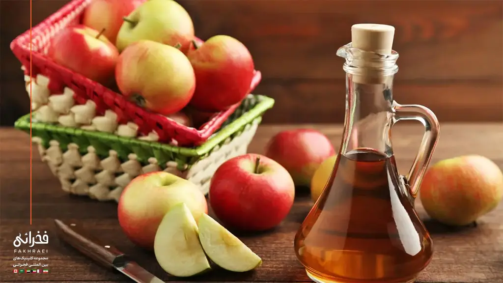 سرکه سیب برای درمان آلوپسی آره‌آتا