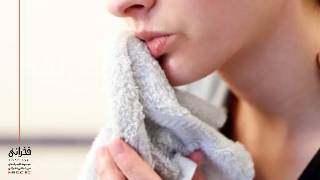 درمان تبخال با کمپرس سرد