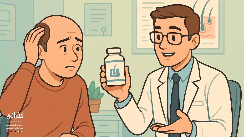 مشاوره با پزشک برای بهترین ویتامین جلوگیری از ریزش مو