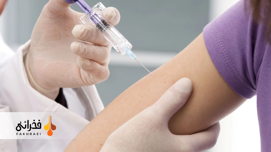 ناحیه تزریق واکسن گارداسیل