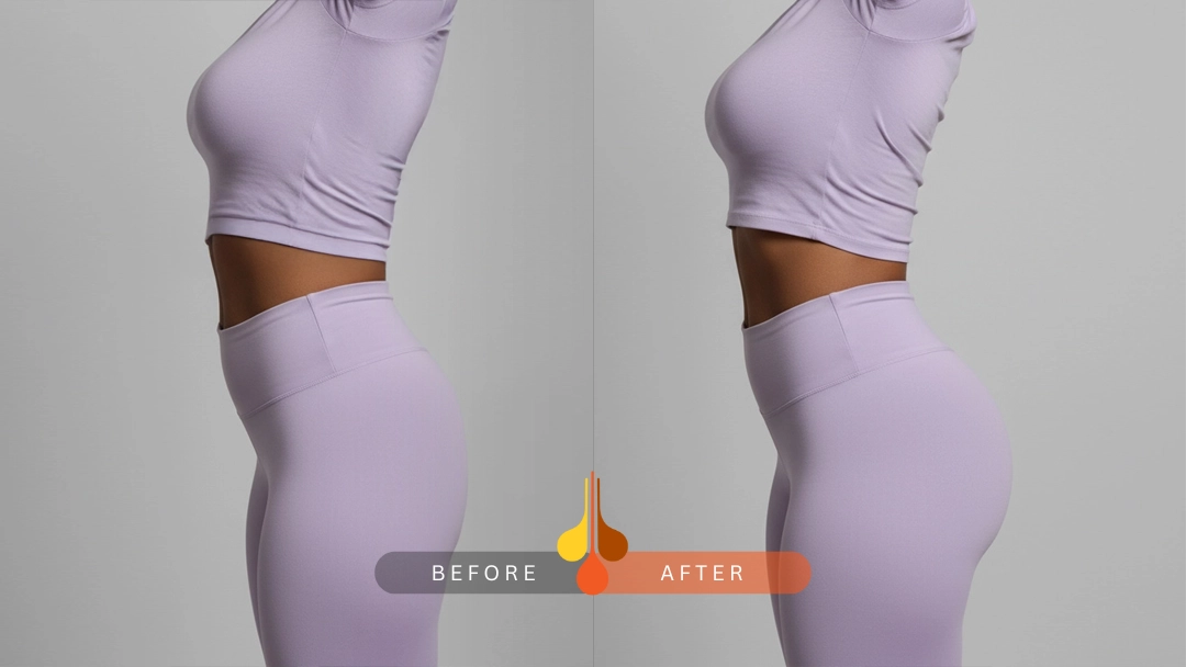 نمونه کار تزریق فیلر باسن در کیلنیک فخرائی