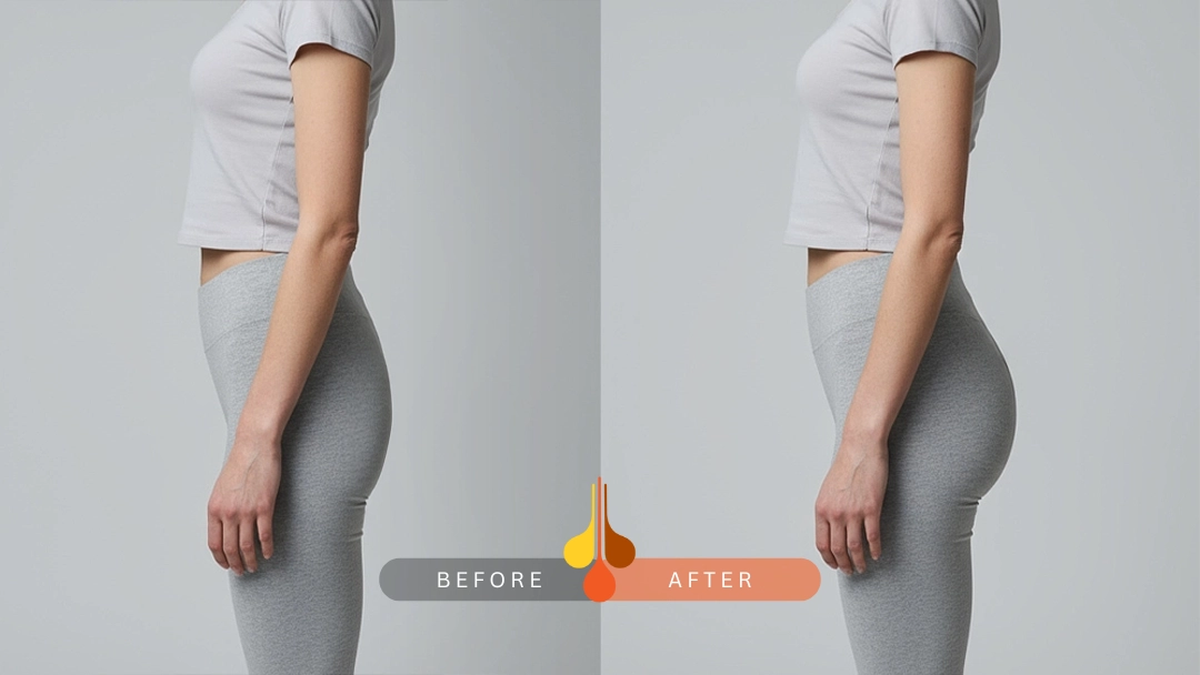 نمونه کار تزریق فیلر باسن در کیلنیک فخرائی