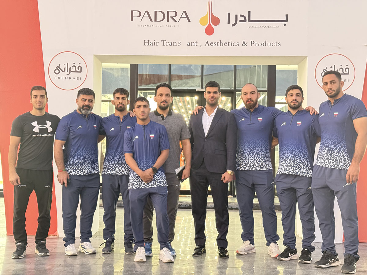 بازدید-اعضای-تیم-ملی-کشتی-ایران-از-شعبه-عربستان-کلینیک-های-بین-المللی-فخرایی