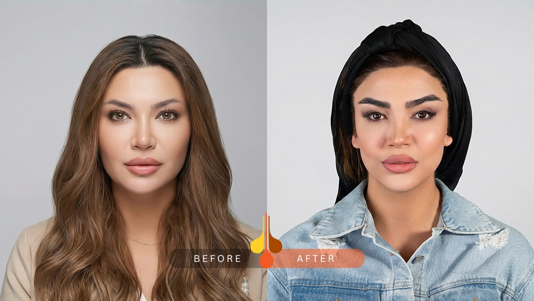 نتیجه طبیعی کاشت ابرو NFT در کلینیک فخرایی