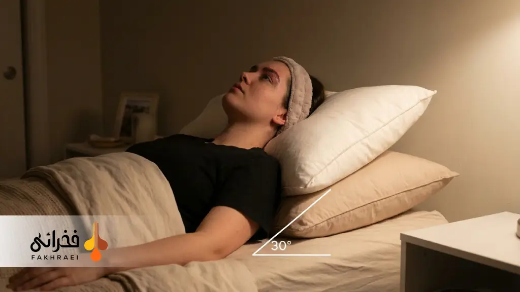 نحوه خوابیدن بعد از کاشت ابرو