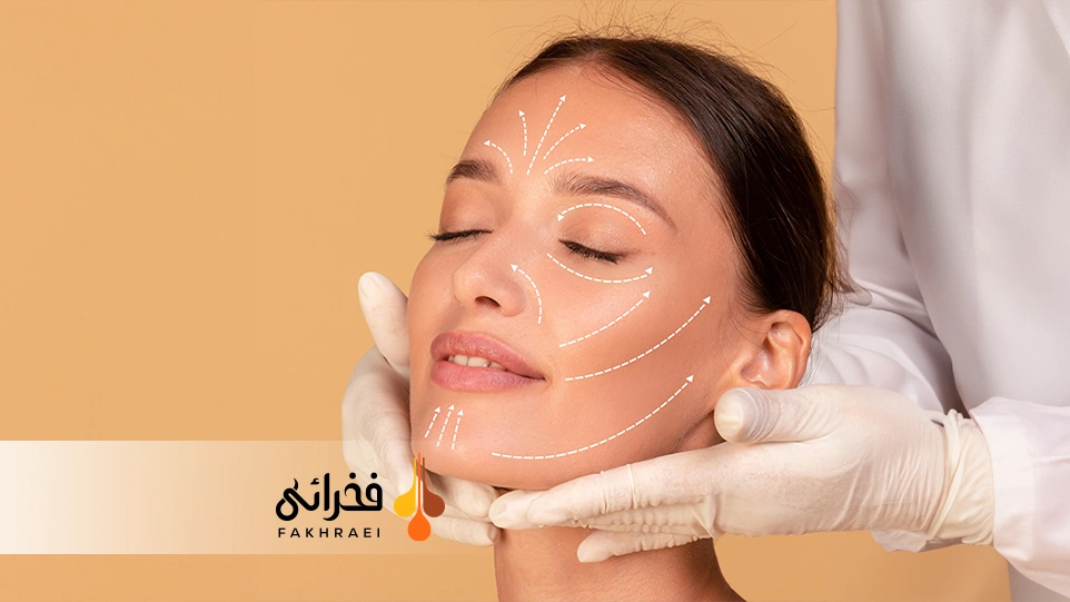 زاویه سازی صورت با ژل