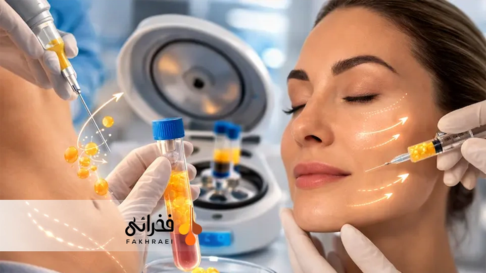 زاویه سازی صورت با چربی